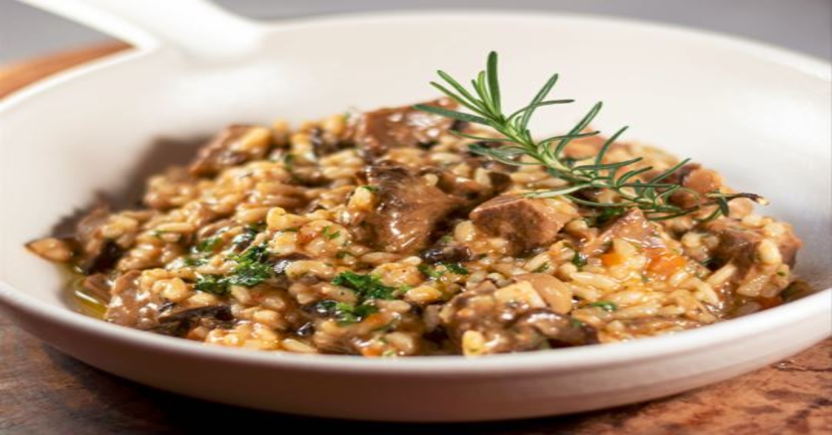 mushroom risotto